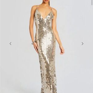 Champagne Perri dress retrofete